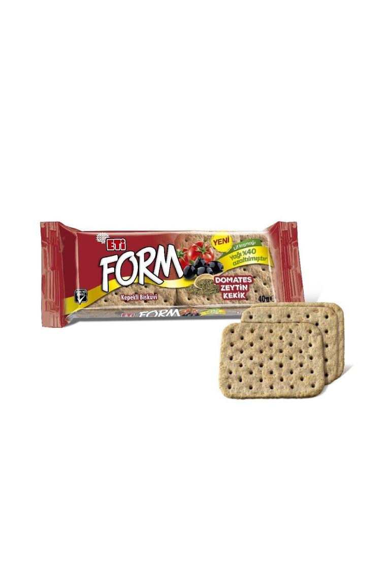 Eti Form Domatesli Zeytinli ve Kekikli Kepekli Bisküvi 40 g x 24 Adet
