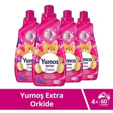 Extra Konsantre Çamaşır Yumuşatıcısı Orkide 1440 ml 60 Yıkama 4 Adet