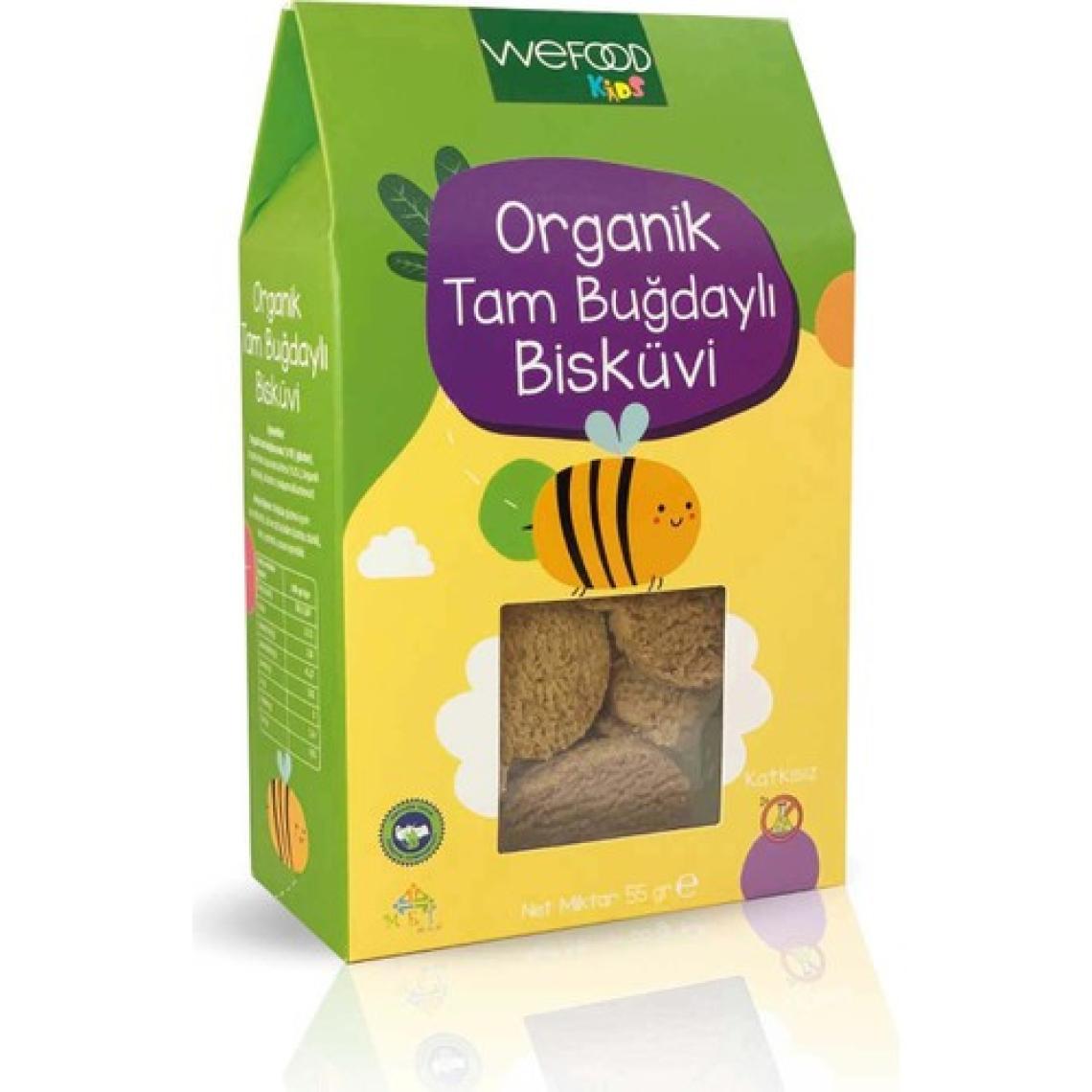 Wefood Kids Organik Tam Buğdaylı Bisküvi 55 gr 8683347030446