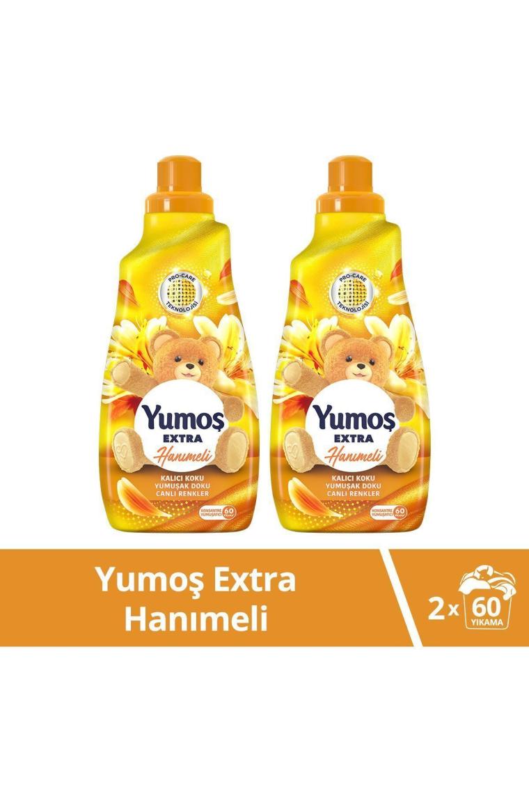Extra Konsantre Çamaşır Yumuşatıcısı Hanımeli 1440 ml 60 Yıkama 2 Adet
