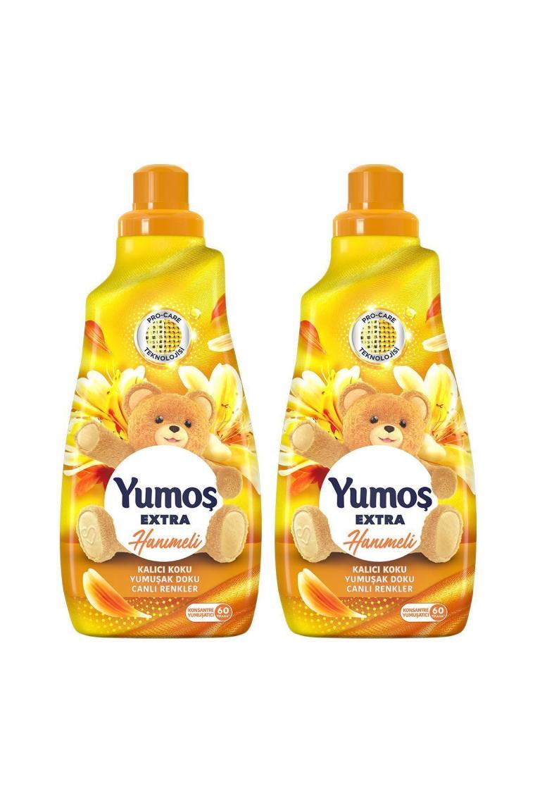 Extra Konsantre Çamaşır Yumuşatıcısı Hanımeli 1440 ml 60 Yıkama 2 Adet