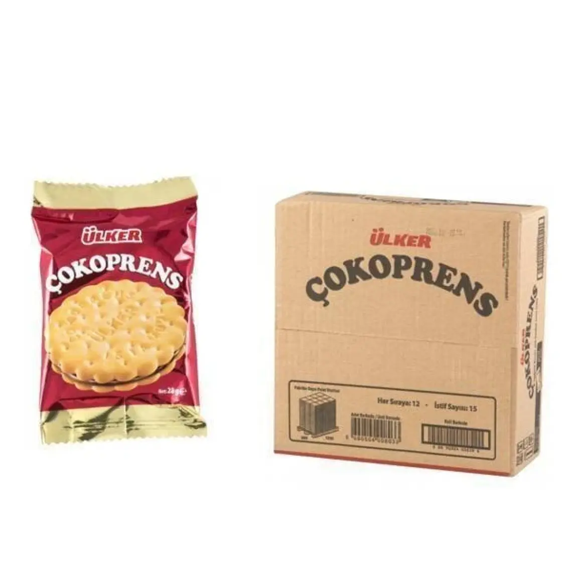 Ülker Çokoprens Tekli Bisküvi 30 gr x 24'lü