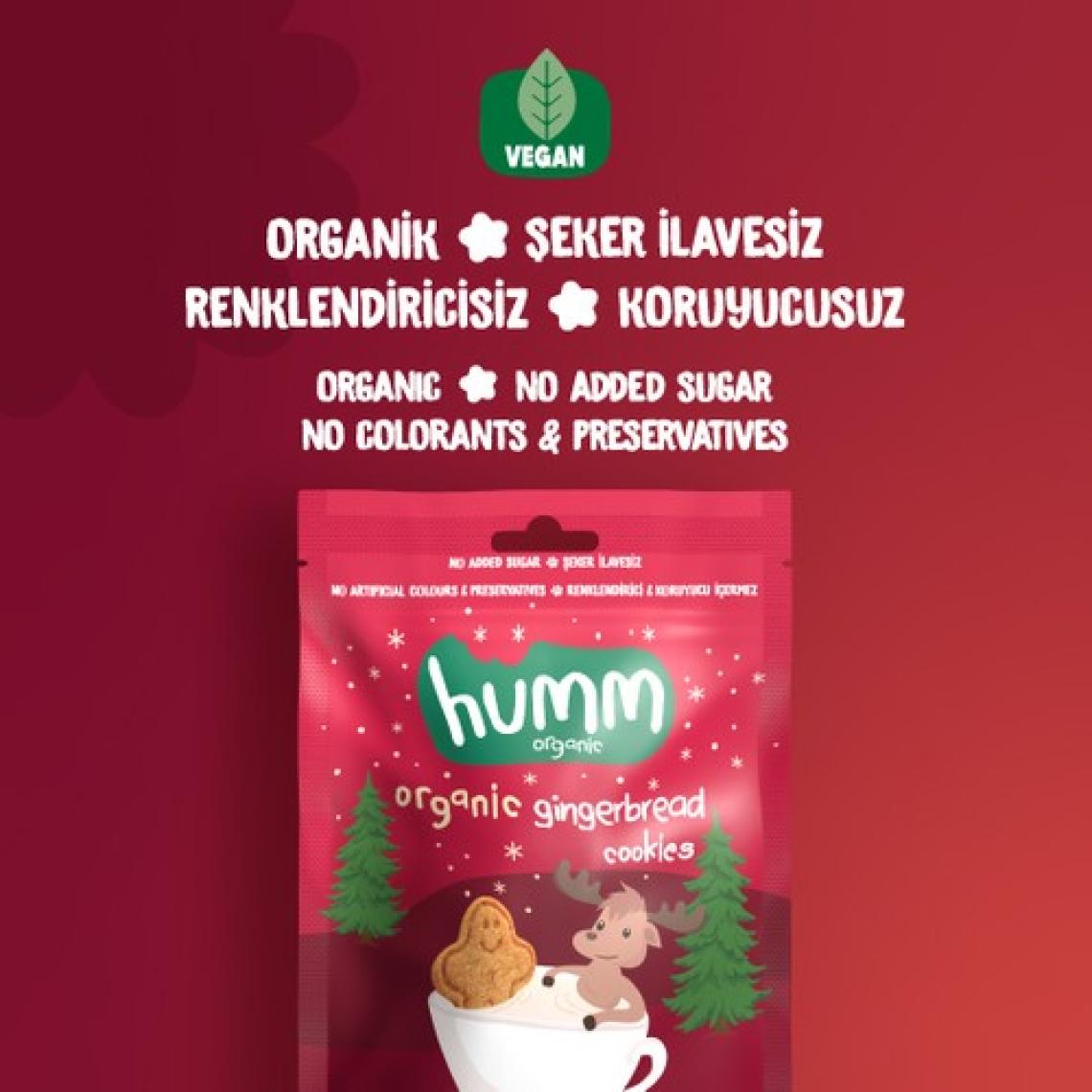 Humm Organik Zencefilli Tarçınlı Kurabiye 55 G.