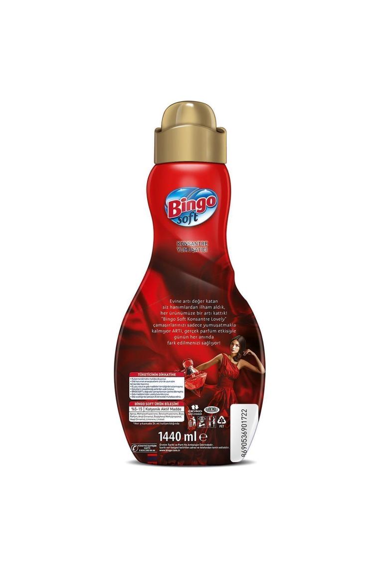 Soft Konsantre Çamaşır Yumuşatıcısı Lovely 1,44 Lt X 4 Adet