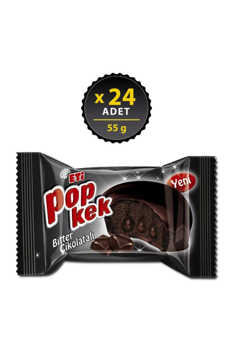Popkek Bitter Çikolatalı 55 G x 24 Adet