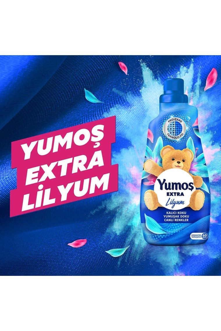 Extra Konsantre Çamaşır Yumuşatıcısı Lilyum 1440 ml 60 Yıkama 2 Adet