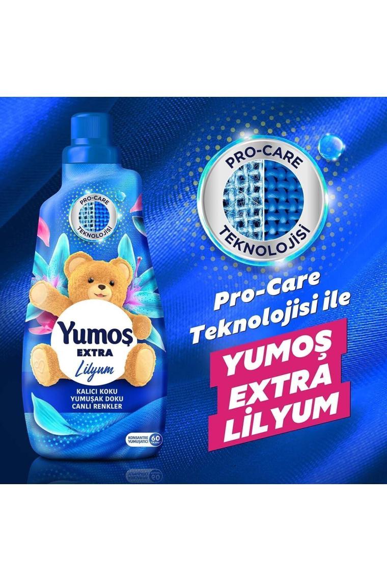 Extra Konsantre Çamaşır Yumuşatıcısı Lilyum 1440 ml 60 Yıkama 2 Adet