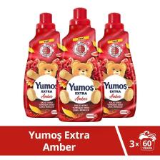 Extra Konsantre Çamaşır Yumuşatıcısı Amber 1440 ml 60 Yıkama 3 Adet