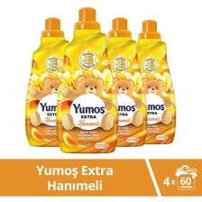 Extra Konsantre Çamaşır Yumuşatıcısı Hanımeli 1440 ml 60 Yıkama 4 Adet