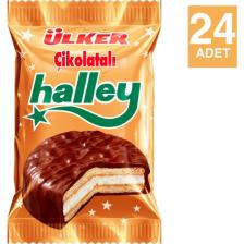 Ülker Halley Çikolata Kaplı Bisküvi 30 gr x 24