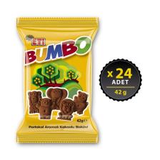 Eti Bumbo Portakal Aromalı Kakaolu Bisküvi 42 g x 24 Adet