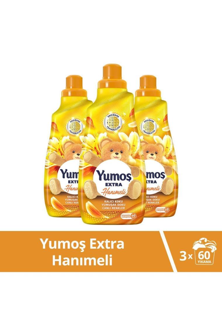 Extra Konsantre Çamaşır Yumuşatıcısı Hanımeli 1440 ml 60 Yıkama 3 Adet