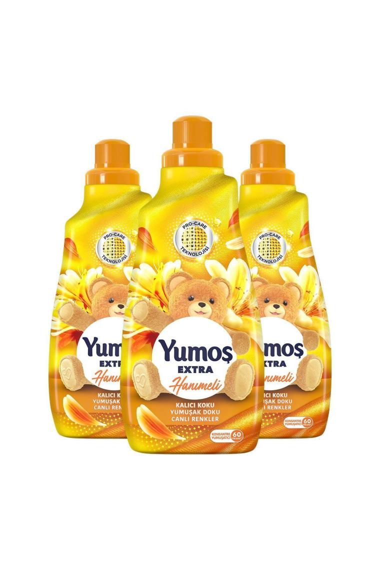 Extra Konsantre Çamaşır Yumuşatıcısı Hanımeli 1440 ml 60 Yıkama 3 Adet