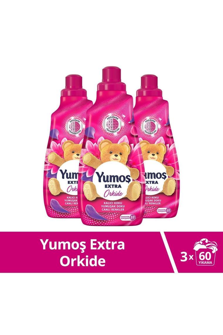 Extra Konsantre Çamaşır Yumuşatıcısı Orkide 1440 ml 60 Yıkama 3 Adet