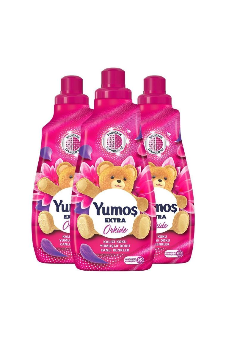 Extra Konsantre Çamaşır Yumuşatıcısı Orkide 1440 ml 60 Yıkama 3 Adet