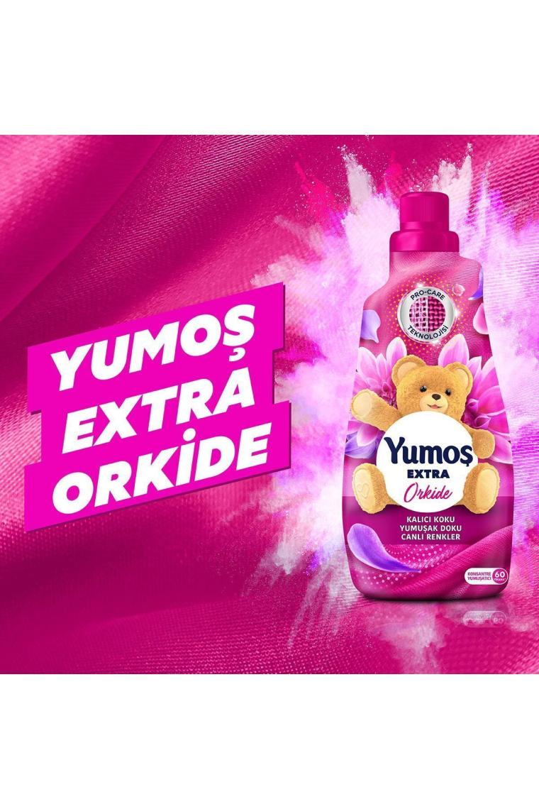 Extra Konsantre Çamaşır Yumuşatıcısı Orkide 1440 ml 60 Yıkama 3 Adet