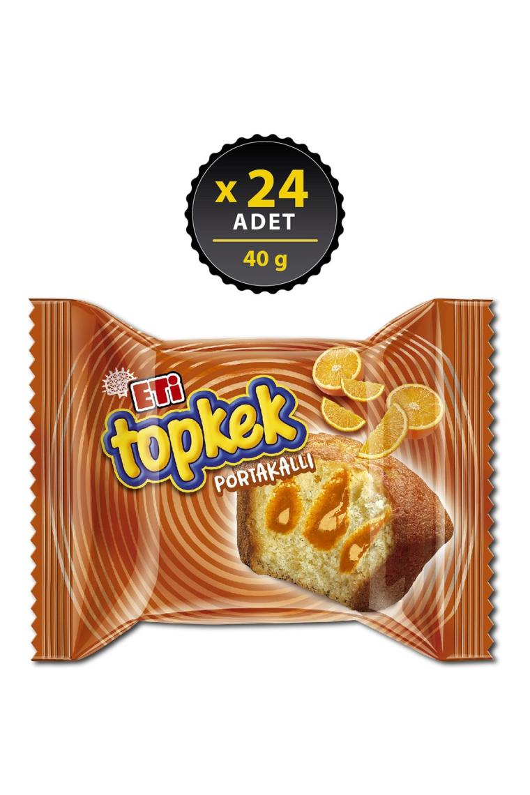 Topkek Portakallı 40 G x 24 Adet