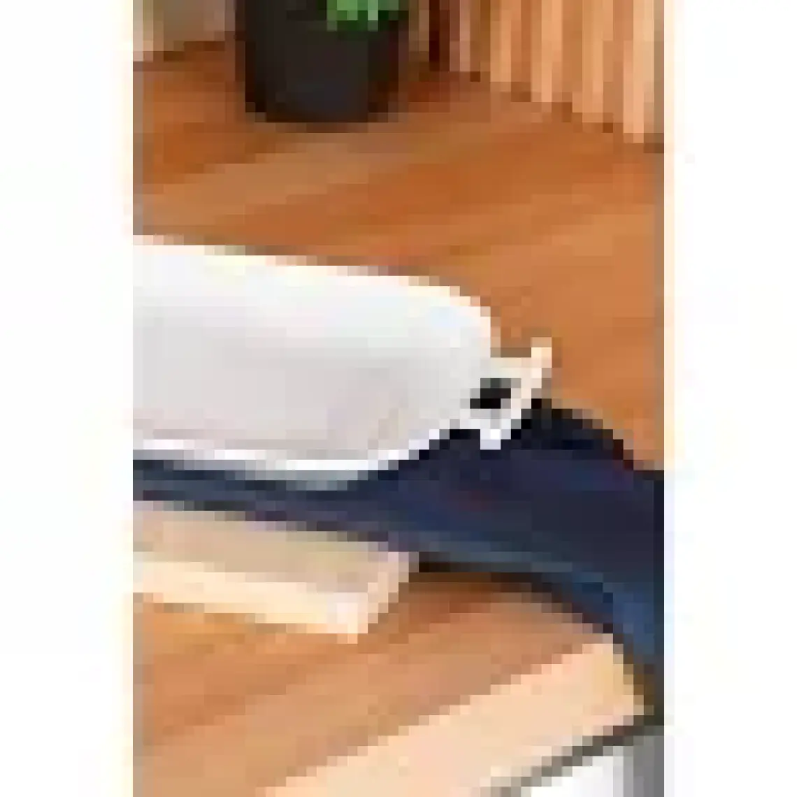 Digithome Bianco Perla Porselen Kulplu Servis Tabağı Dikdörtgen Beyaz 39 cm - SCT-05385