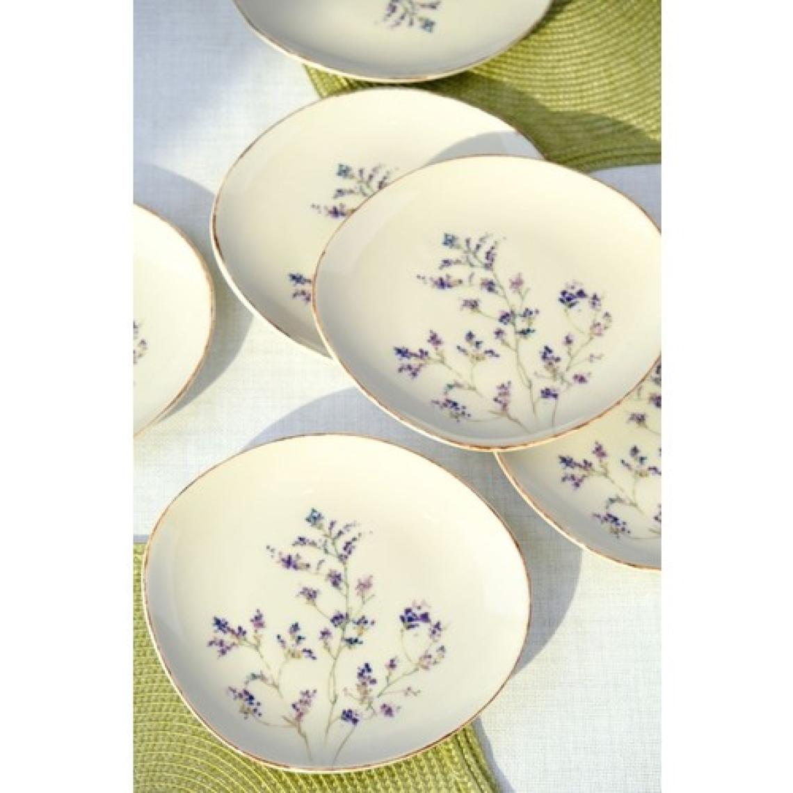 Tabak Evi Pebble Lila Pasta Takımı 19X21CM 6 Parça