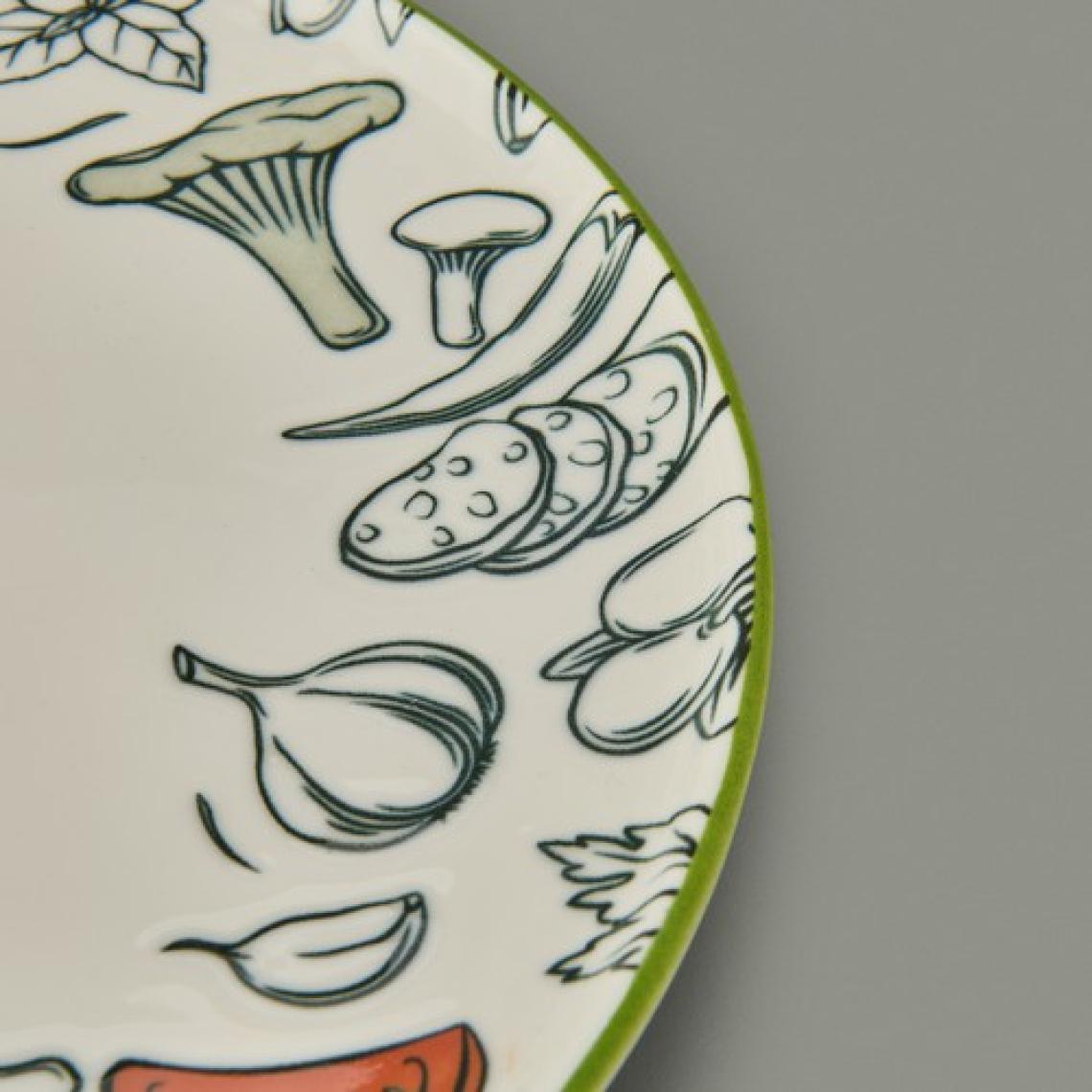 Evidea Kitchen Gourmet The Most Delicious Pizza Tabağı - Krem / Siyah - 30 cm