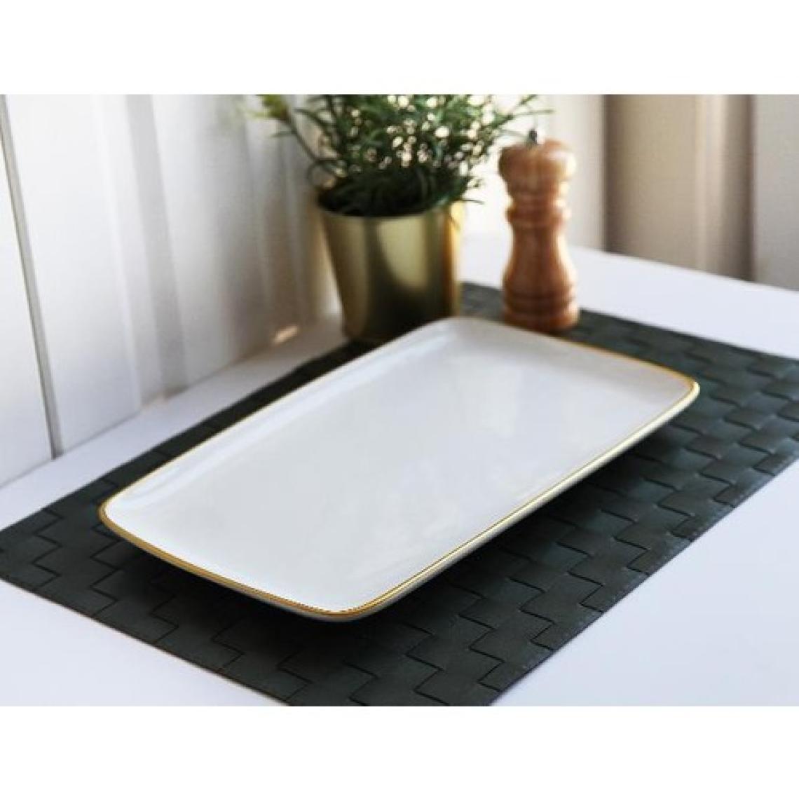 Gönül Beyaz Gold Ordövr Tabağı