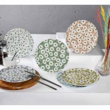 Papatya Pasta Takımı, Pasta Tabağı 20 Cm 6 Lı