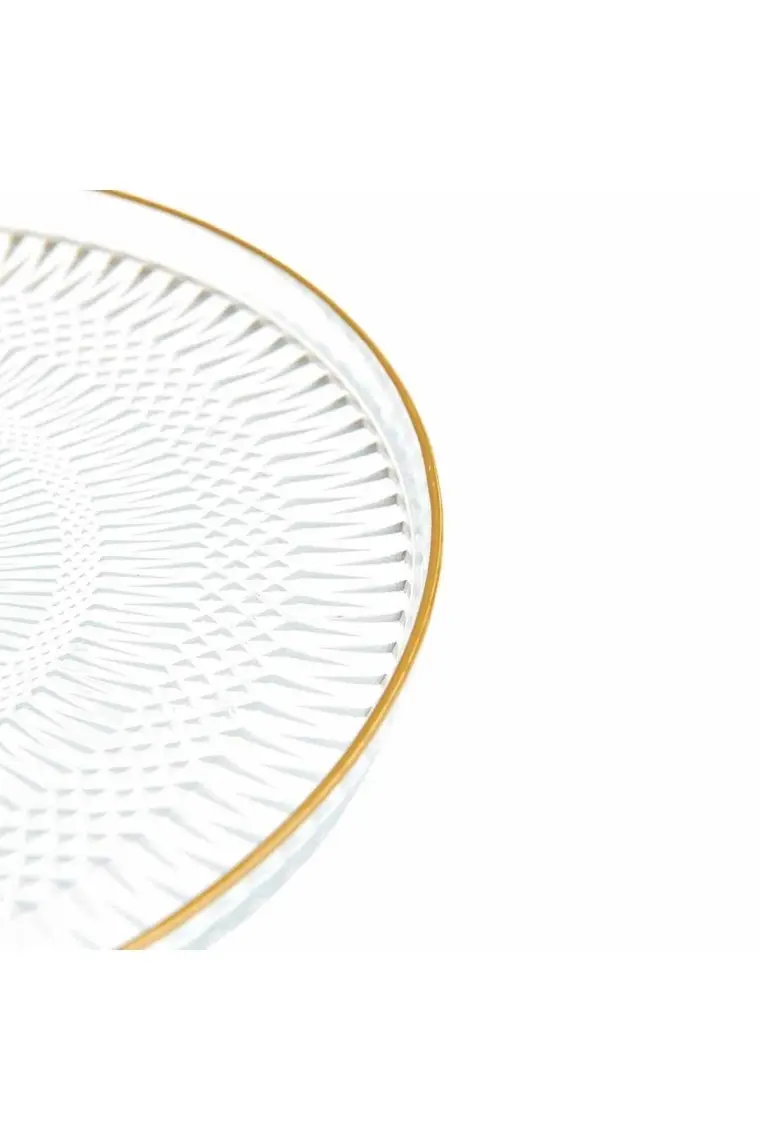 Ang Design Marsilya 7 Parça Pasta ve Kek Takımı - Şeffaf