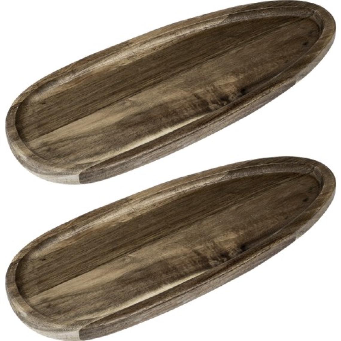 Akasya Sunum Tabağı 2'Li - Oval