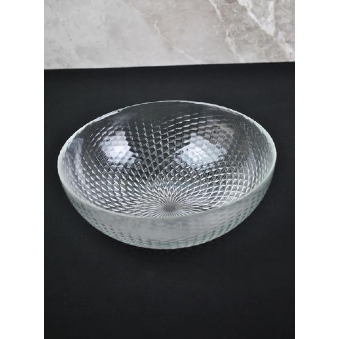 Cam Salata Tabağı Sunum Cips Tabak 22 cm Servis Kasesi Lol - 1 Adet