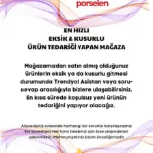 Heda Porselen Hayal 6'lı Porselen 10 cm Kahvaltı Sunum Çerezlik Seti Kırık Beyaz