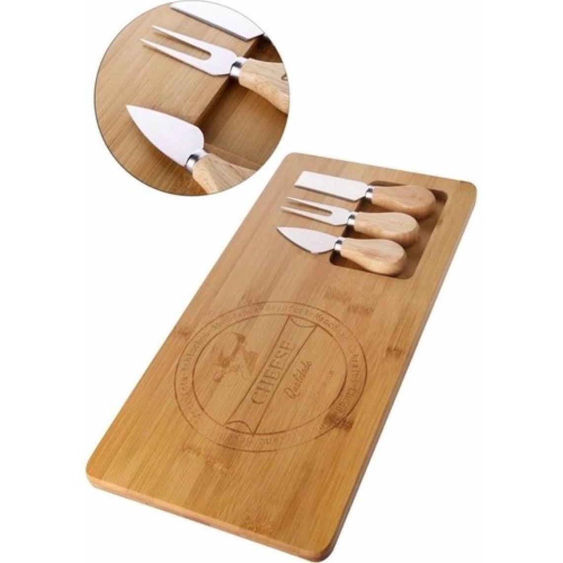 Atabey Home Bambu 4 Parça Peynir Sunum Tahtası Seti