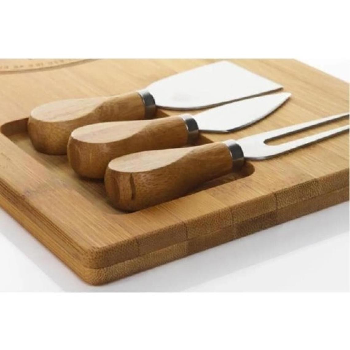 Atabey Home Bambu 4 Parça Peynir Sunum Tahtası Seti
