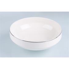 Modern Gümüş Salata Kasesi 23x8cm