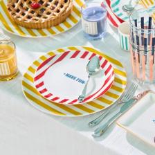 Evidea Kitchen Have Fun Tatlı Tabağı - Kırmızı - 19 cm