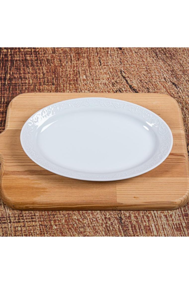 Bahar Dalı 2 Parça 30 Cm Kayık Tabak Dekorsuz