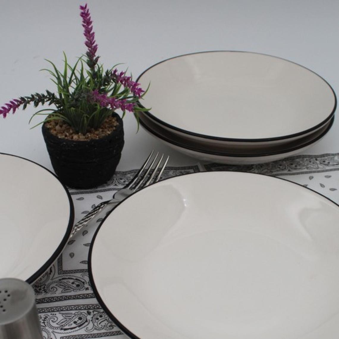 Arna Porselen Anka 20 cm Seramik Yemek Tabağı 6 Adet