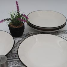 Arna Porselen Anka 20 cm Seramik Yemek Tabağı 6 Adet