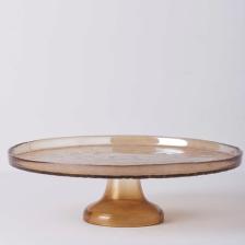 Linens Gleam Cam 32 cm Ayaklı Servis Amber