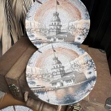 Tabak Evi Maiden Chic Porselen Pasta Tabağı 21CM 6 Kişilik 6 Parça