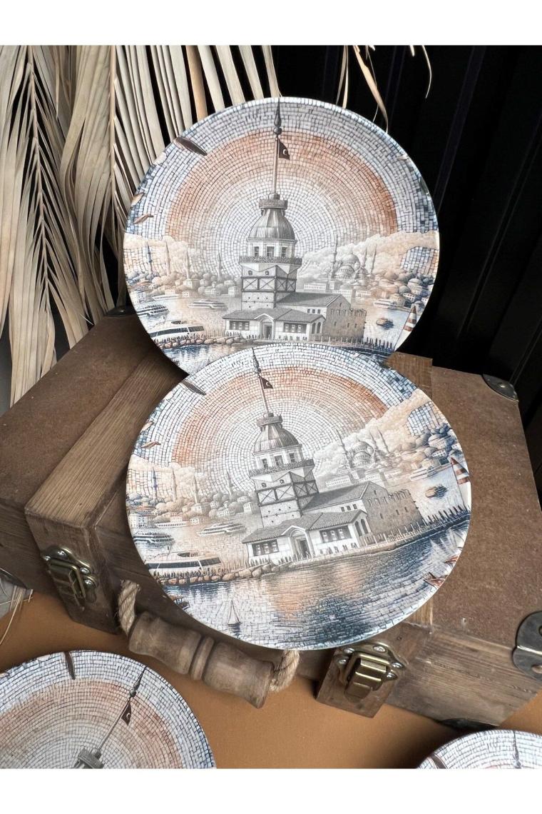Tabak Evi Maiden Chic Porselen Pasta Tabağı 21CM 6 Kişilik 6 Parça