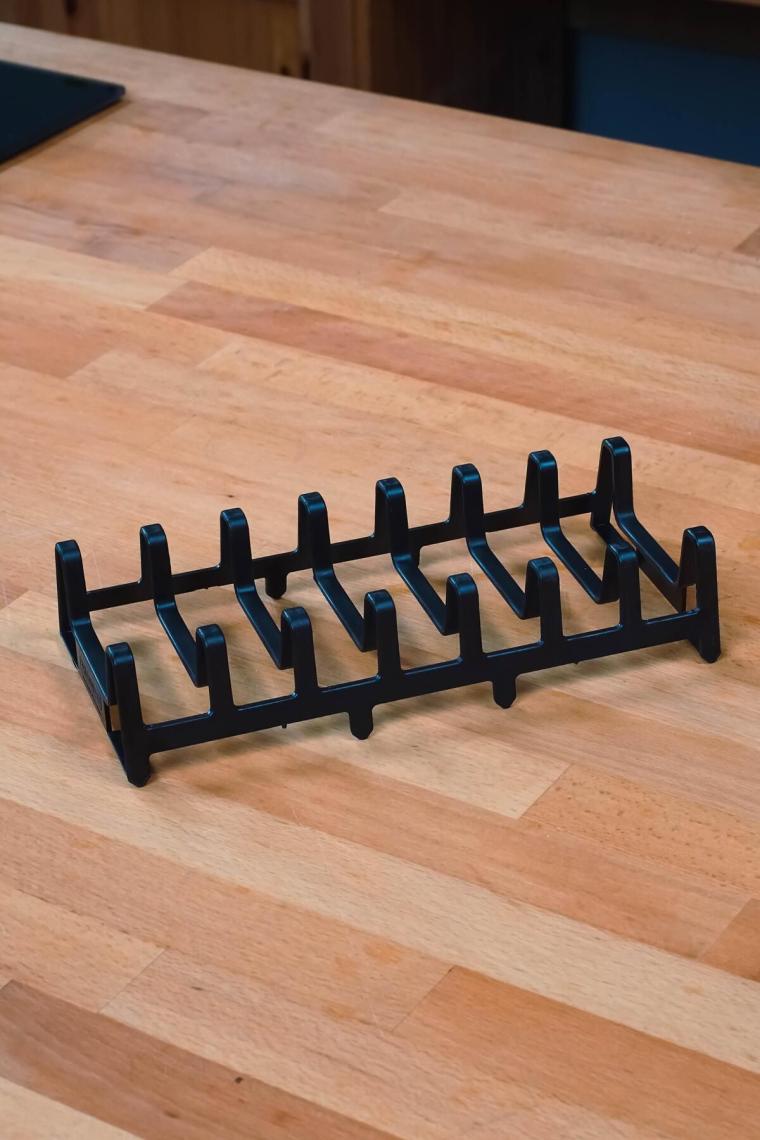 7 Bölmeli Tabaklık Tencere Tabak Kapak Düzenleyici Stant