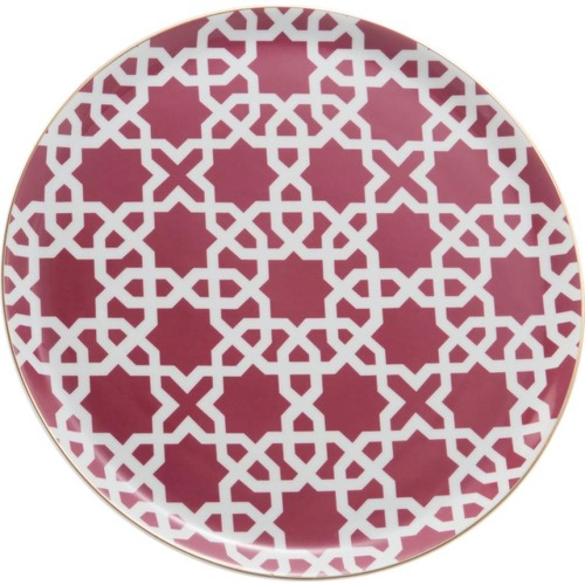 Store Morocco Fuşya Düz Tabak 28 Cm