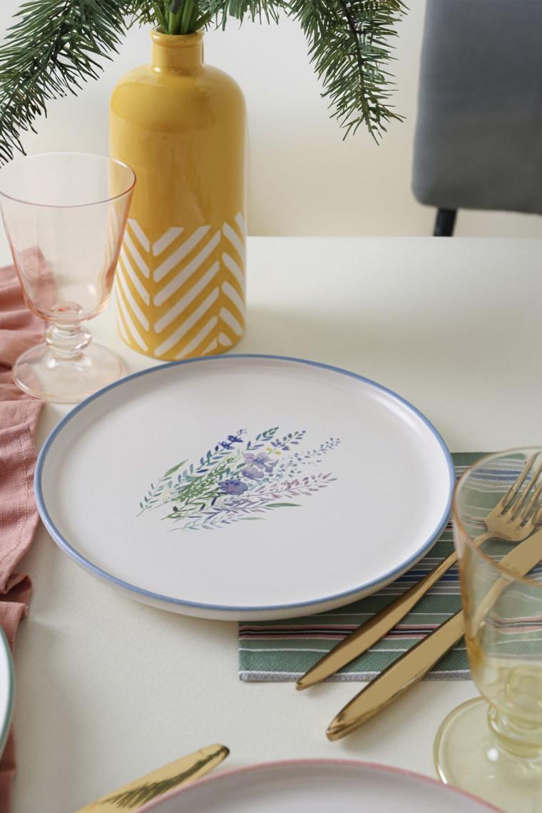 Elegant Blossoms Pasta Tabağı 22 Cm 6 Adet 21788-93