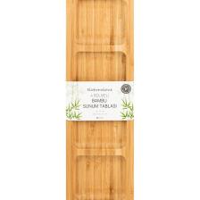 Bambu Sunum Tabağı - 4 Bölmeli