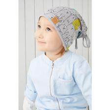Babygiz Erkek Çocuk Gri İp 4 Mevsim Şapka Bere Buff Yumuşak Penye