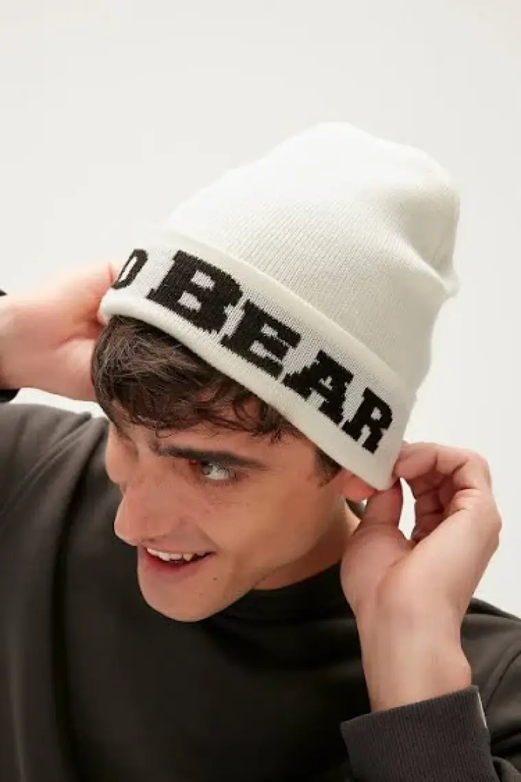 Bad Bear Brand Beanıe Beyaz Erkek Bere 21.02.41.004-C04