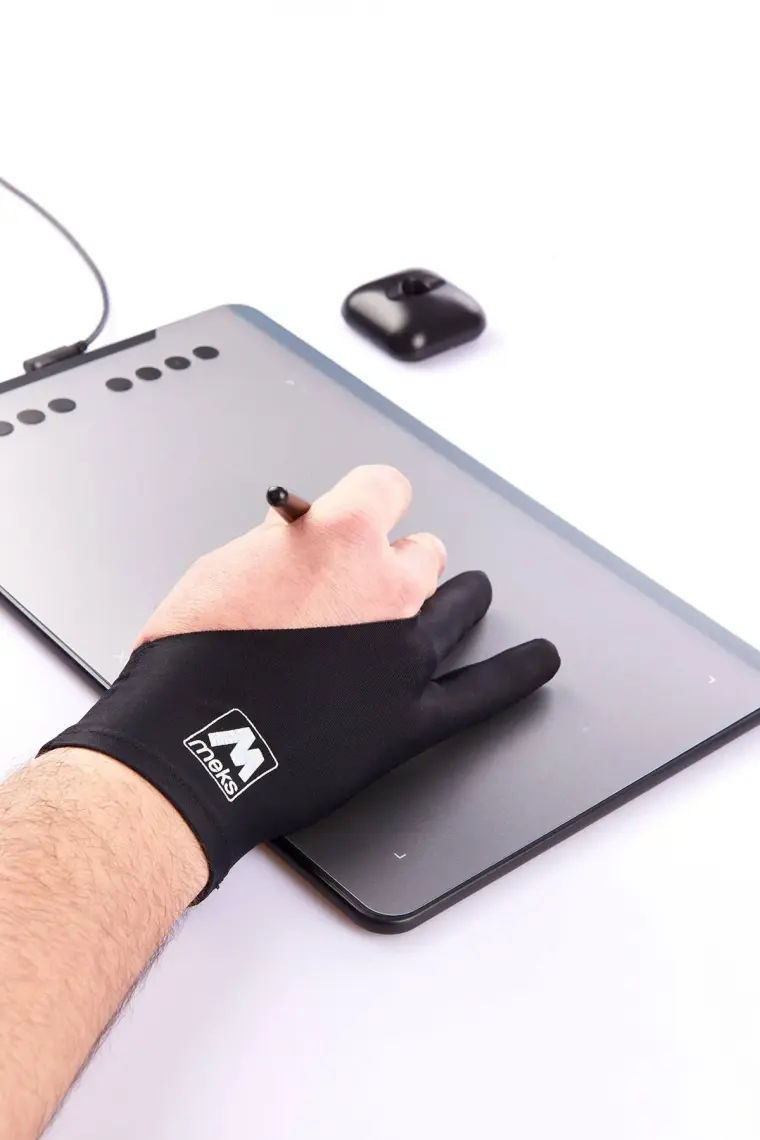 Meks Sanat ve Eğitim Için Grafik Tablet Çizim Eldiveni
