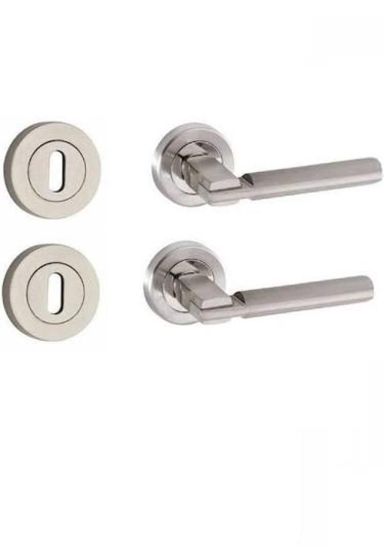 Sese Oda Rozetli Kapı Kolu Krom-Inox 200-73RO-21/53 Takım