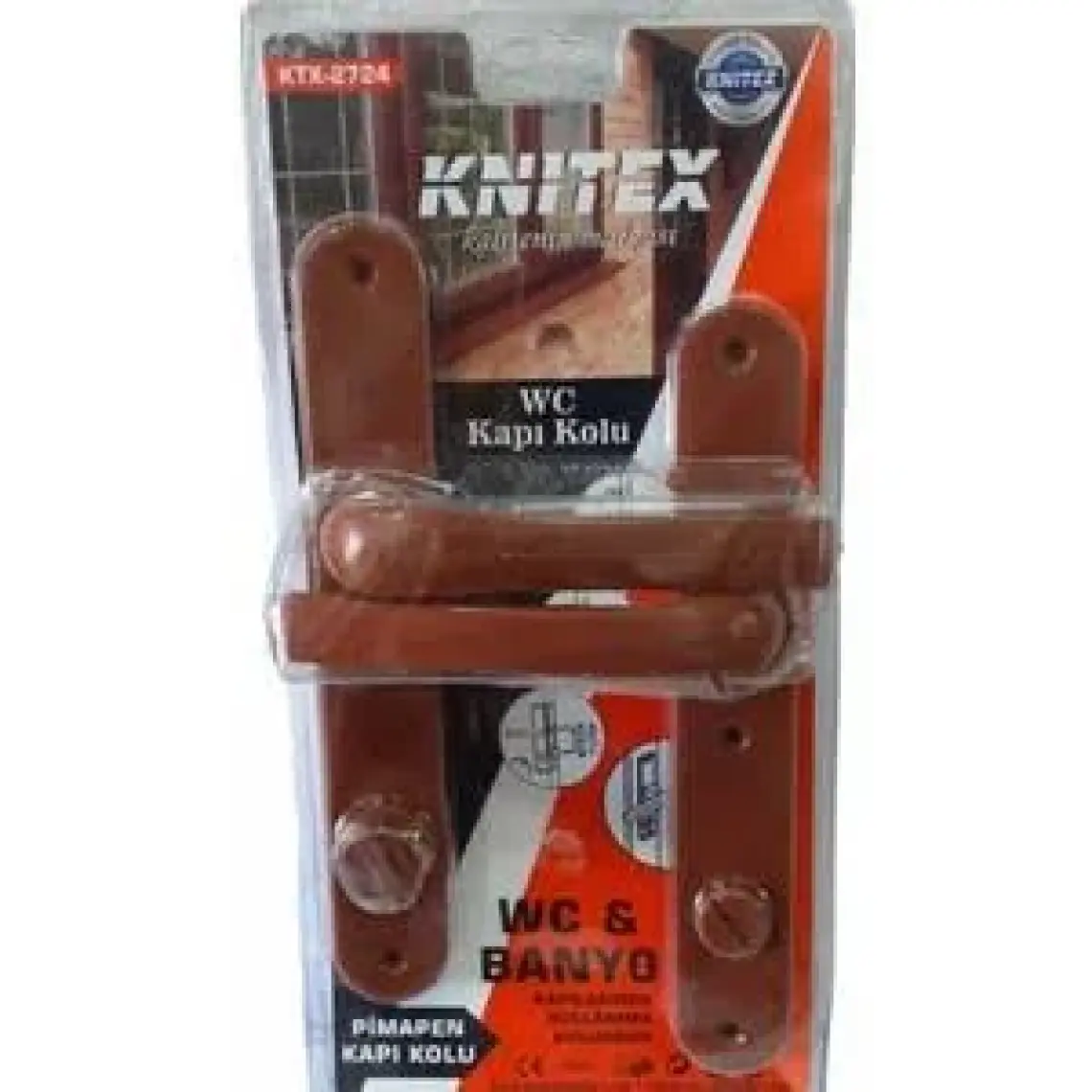Knitex Kapı Kolu Pimapen Kahverengi Vakumlu Wc Banyo KTX2724