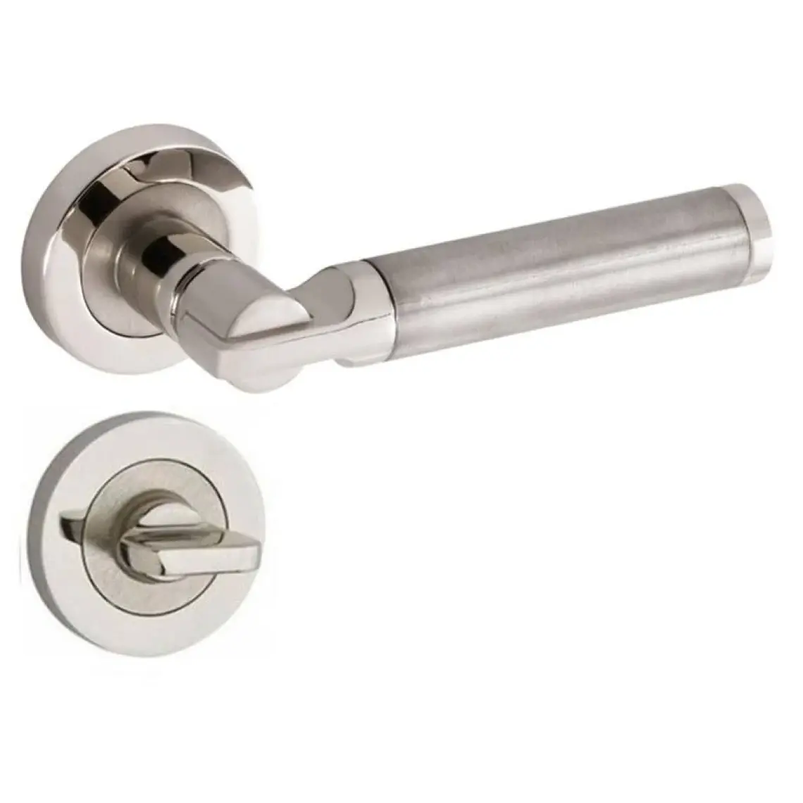 Nobel Kapı Kolu Rozetli Verda Wc Nikel Inox